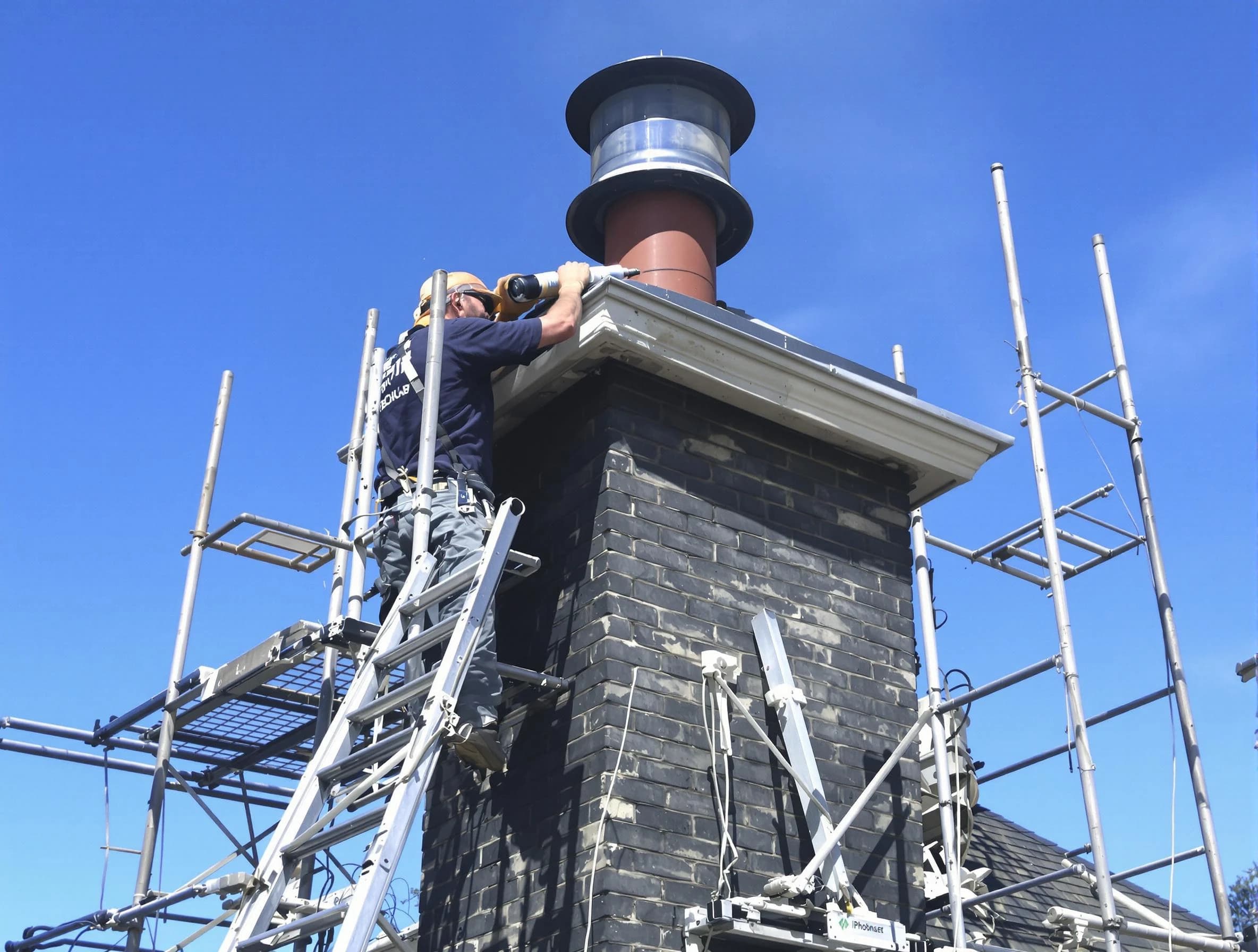Sturdy chimney crown finished by Fairburn Chimney Sweep in Fairburn, GA