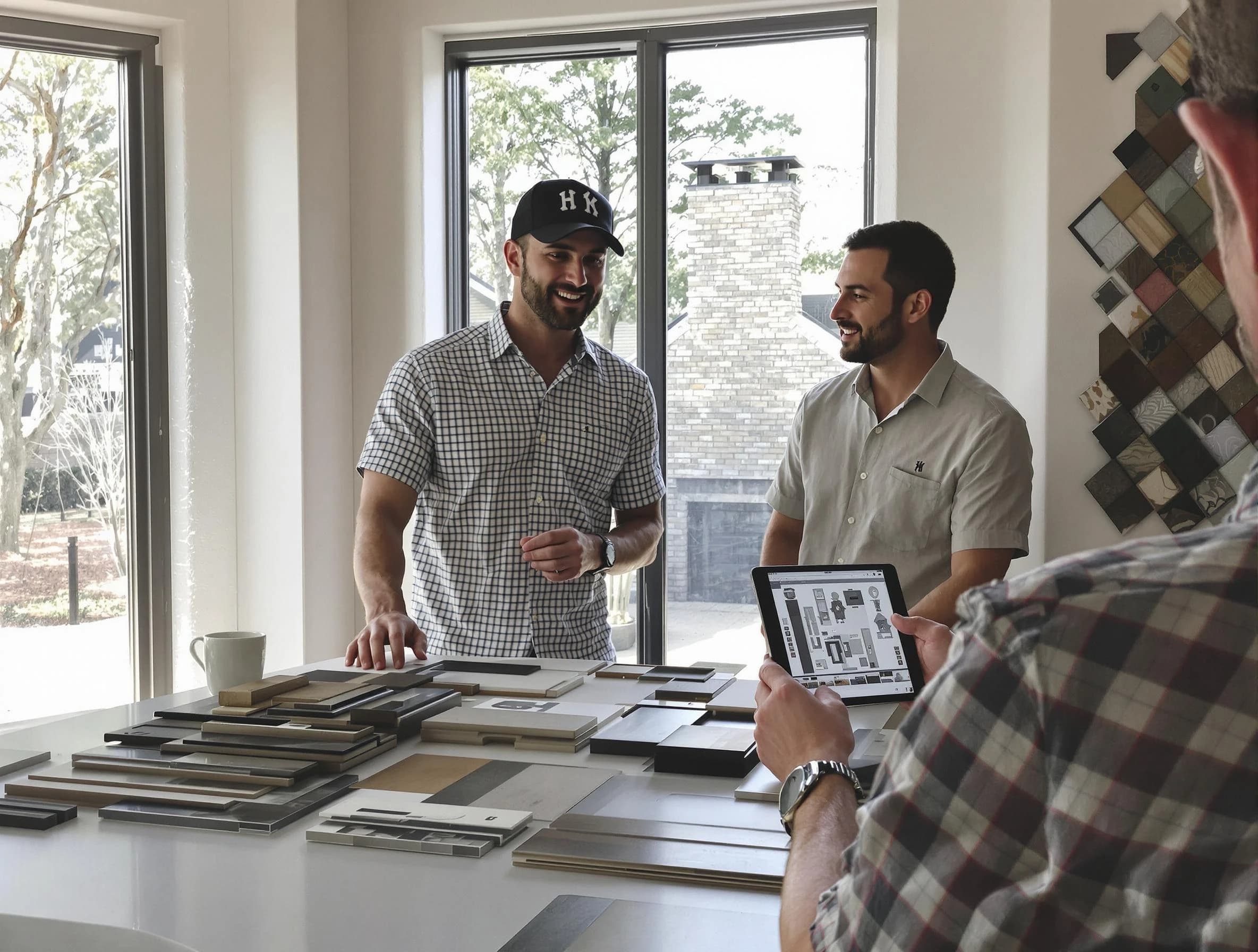 Fairburn Chimney Sweep remodeling a chimney and fireplace in Fairburn, GA