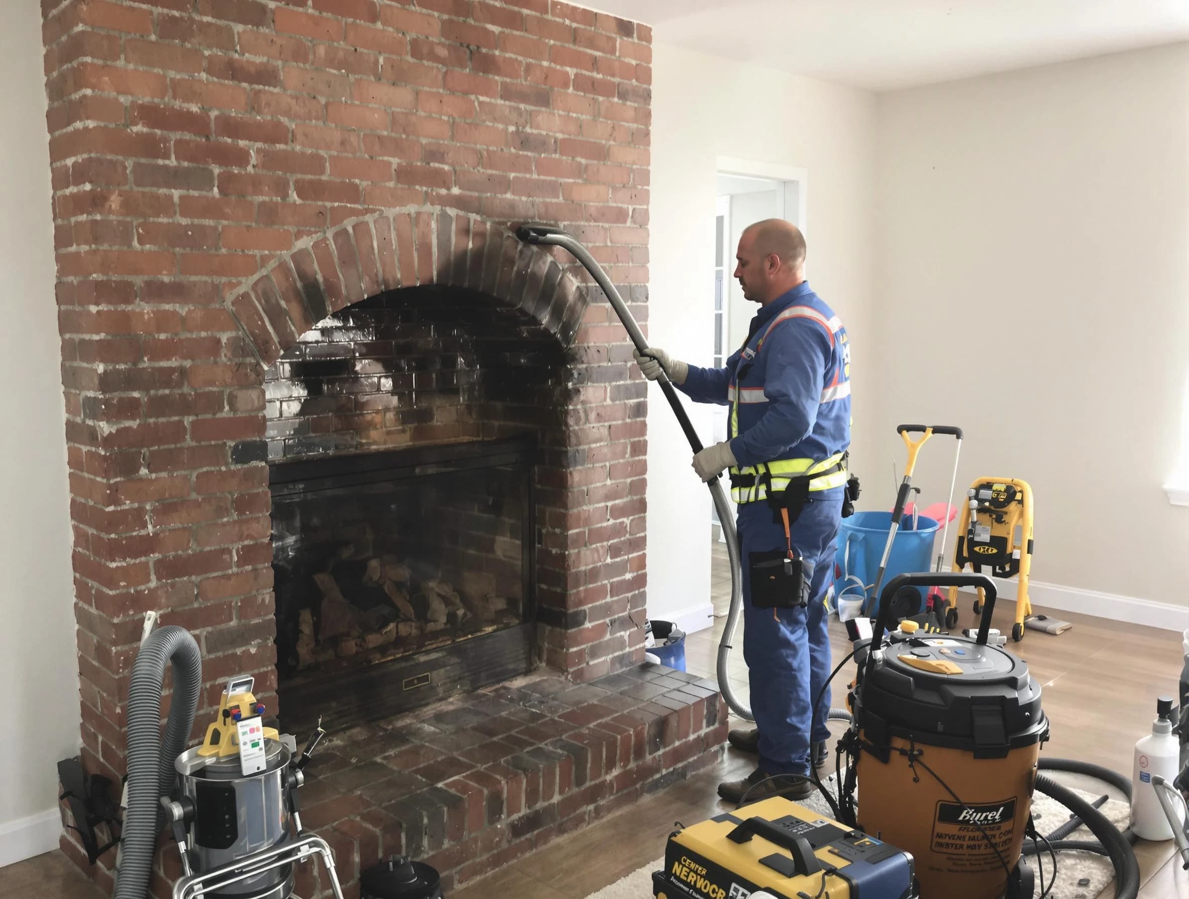 Fairburn Chimney Sweep expert performing detailed chimney sweep in Fairburn, GA
