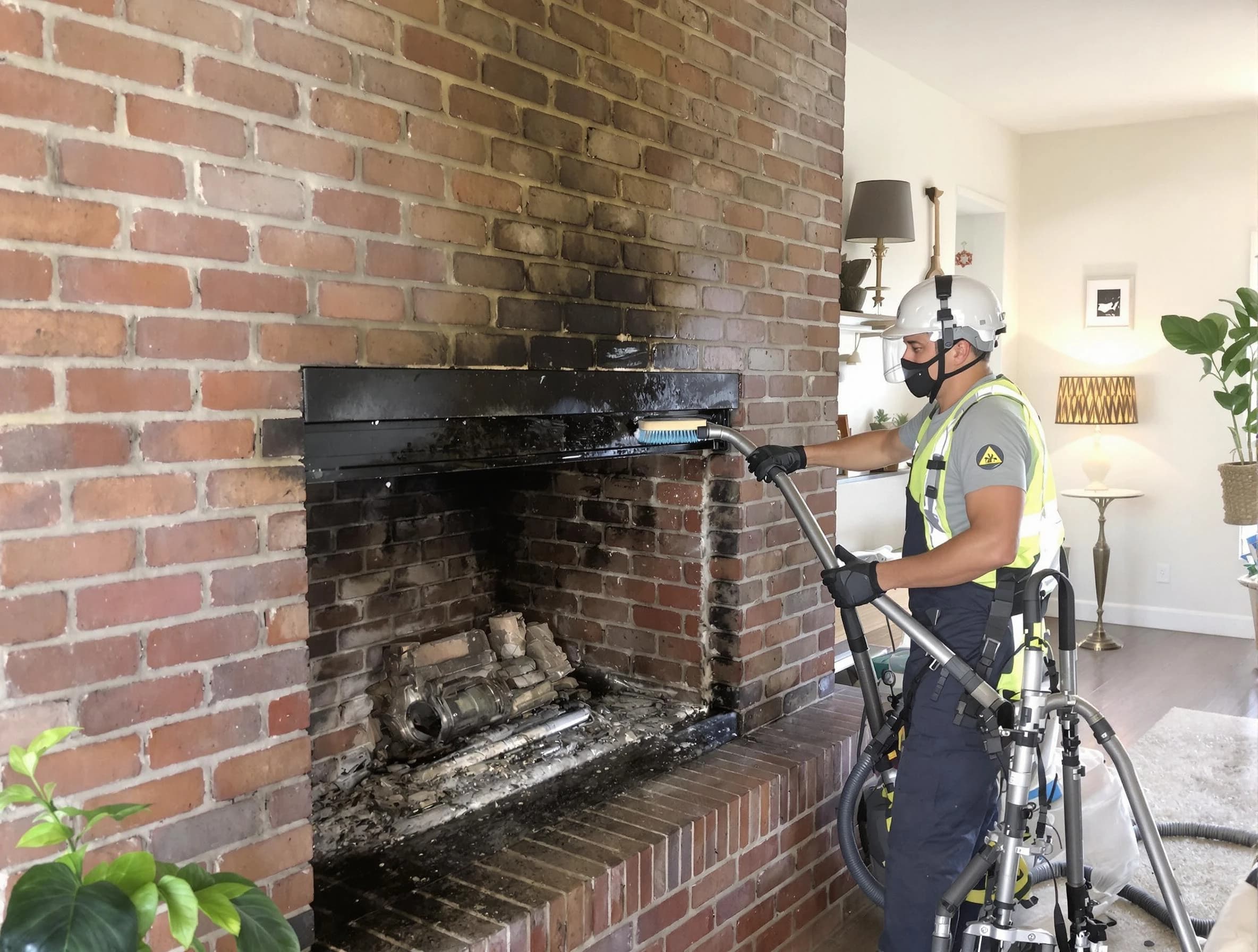 Fairburn Chimney Sweep providing fireplace cleaning services in Fairburn, GA