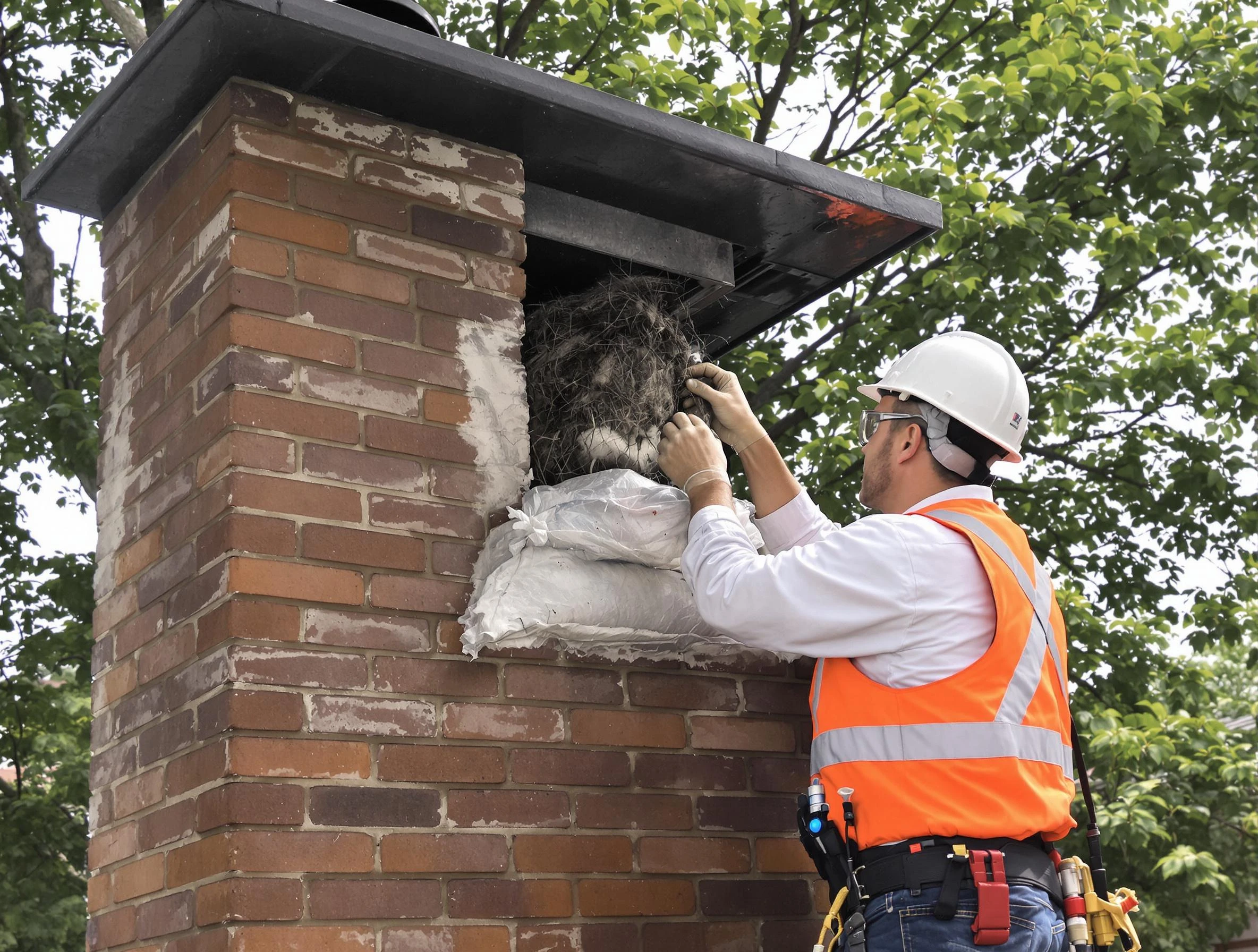 Humane removal of debris and animals by Fairburn Chimney Sweep in Fairburn, GA