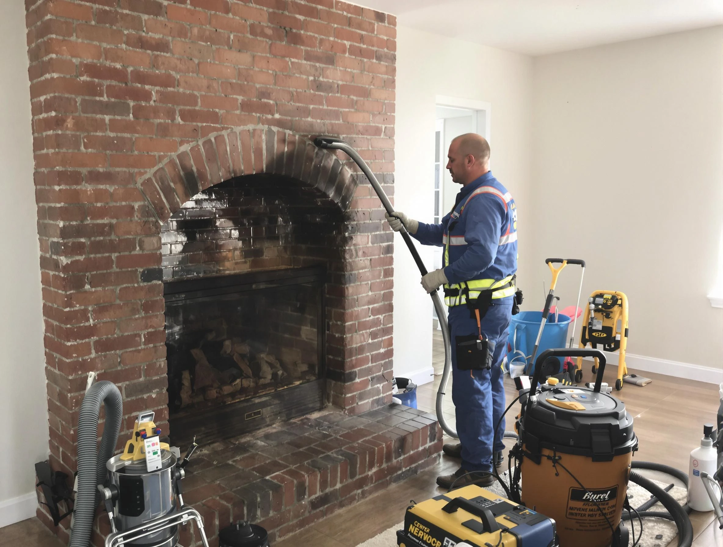 Fairburn Chimney Sweep expert performing detailed chimney sweep in Fairburn, GA